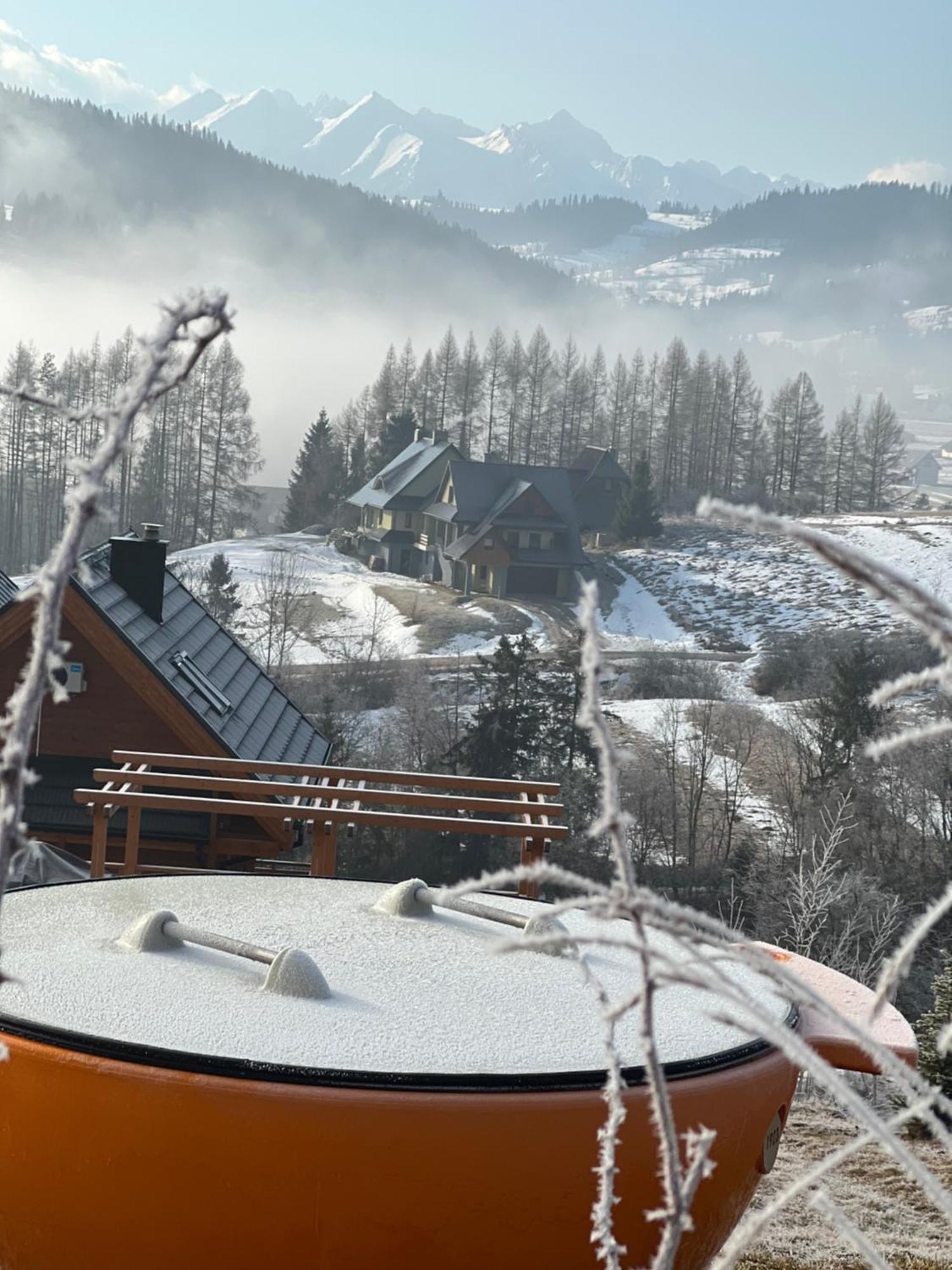 Houten Vakantiewoning "Reisnaarpolen" Royaal Ontbijt, Sauna En Hottub Czarna Góra Exterior foto